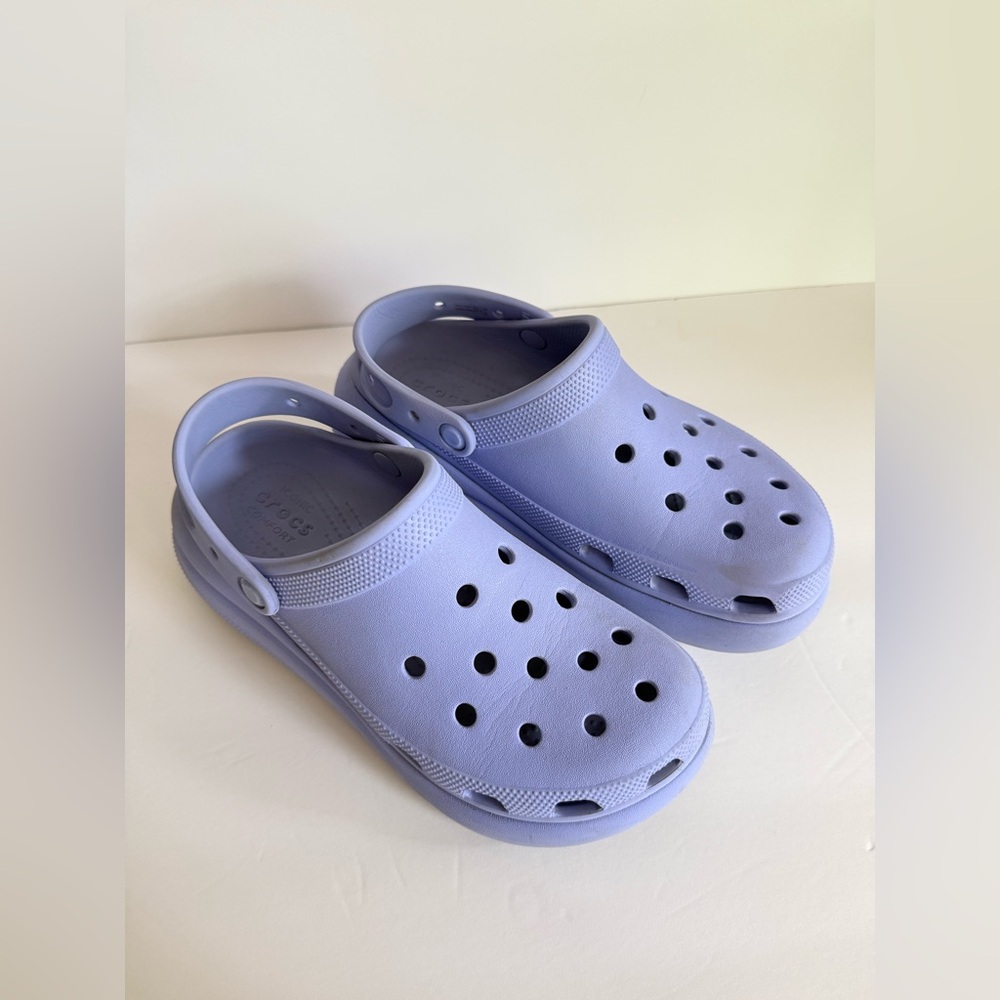 Crocs‎ Classic Crush Violet Purple Chunky Platform Clog Shoes Women’s 10 Slip On